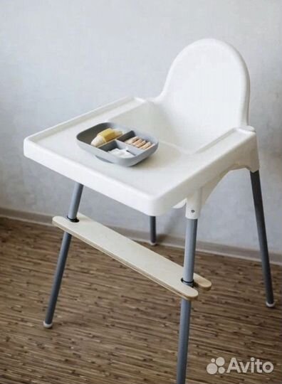 Стульчик для кормления икея с подножкой и чехлом