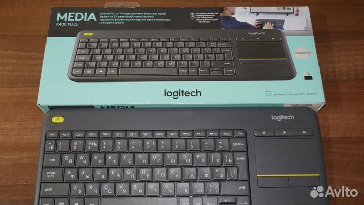 Клавиатура беспроводная Logitech K400 plus