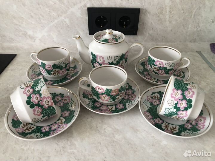 Сервиз чайный Дмитровский фарфоровый завод