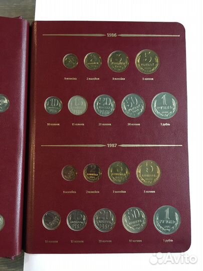 Коллекция наборов монет СССР 1982-1991