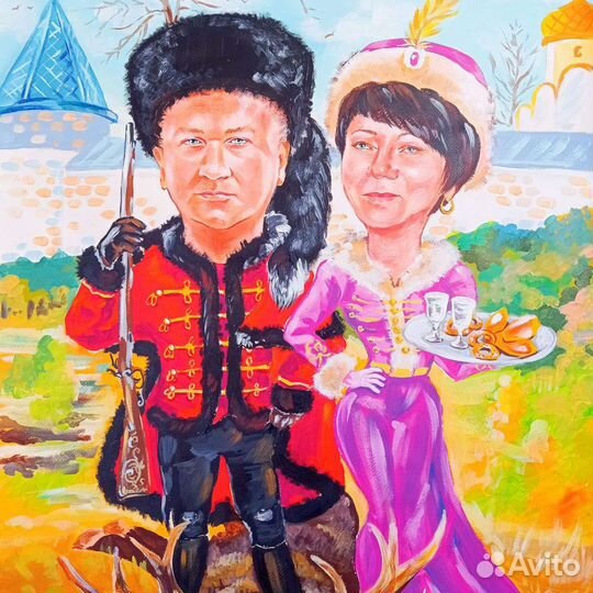 Шарж по фото подарок