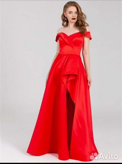 Платье вечернее,красное