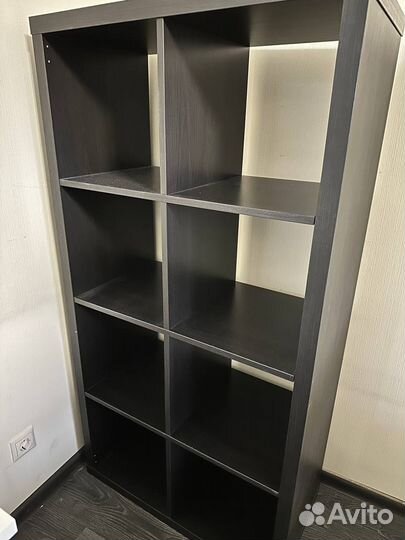 Стеллаж на 8 ячеек черный