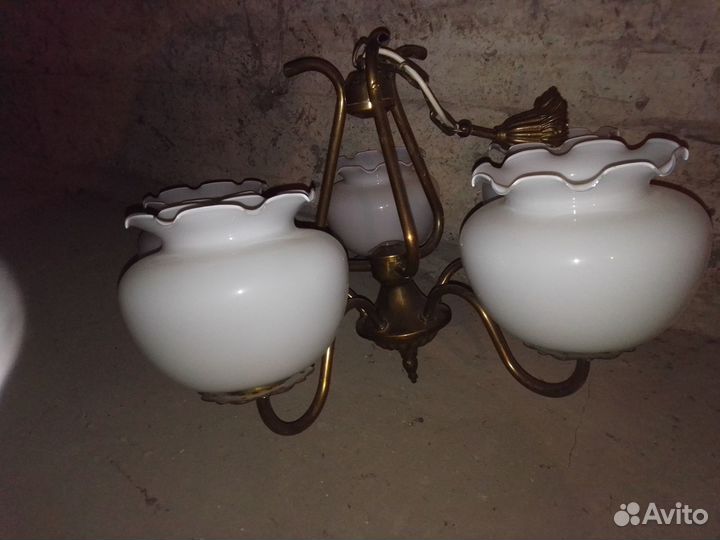 Люстра 5-ти рожковая бронзовая