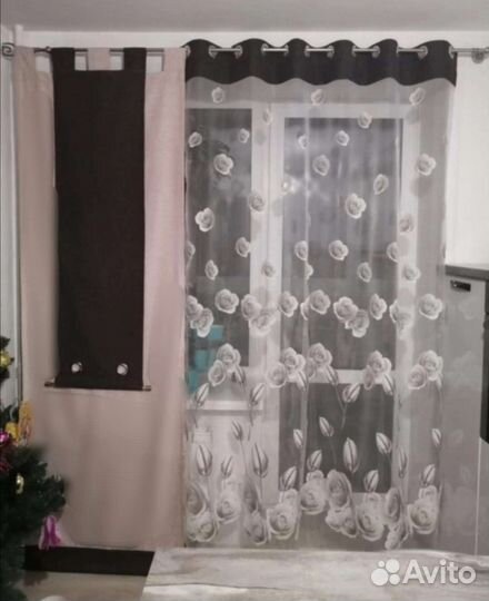 Красивый комплект штор - новый