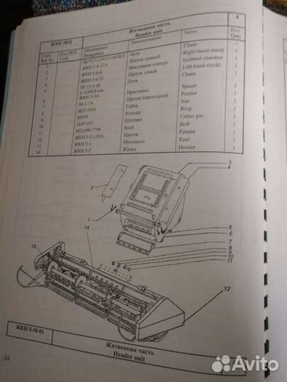 Каталог запасных частей