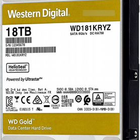 Жёсткий диск 18Tb sata-III WD Gold (WD181kryz)