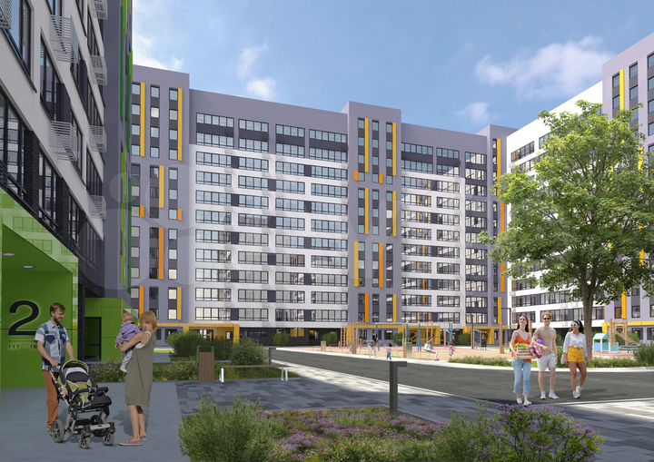 2-к. квартира, 41,2 м², 6/12 эт.