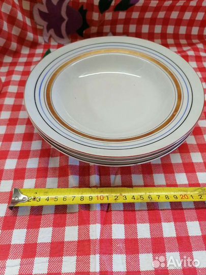 Тарелки 3шт. Коростень, фарфор, винтаж