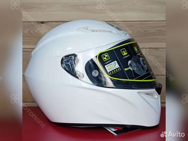 Мотошлем Veloce S solid ECE2205 PLK (белый)