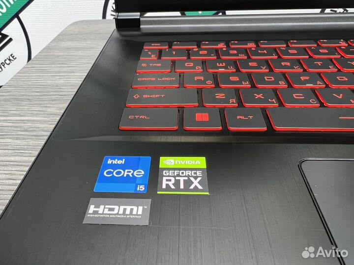 MSI 12 ядер i5-11400H 8Gb RTX 3050Ti 144Hz SSD256