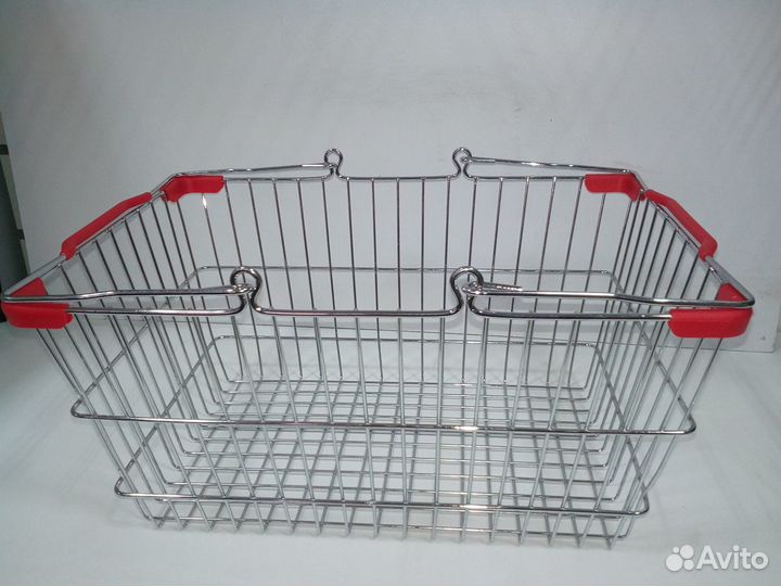 Корзина покупательская (20 л.), хром