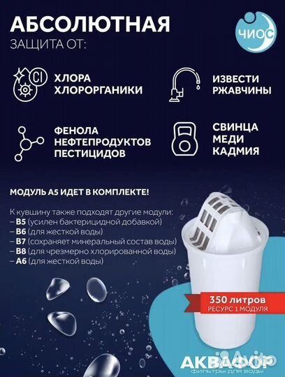 Фильтр кувшин для воды аквафор