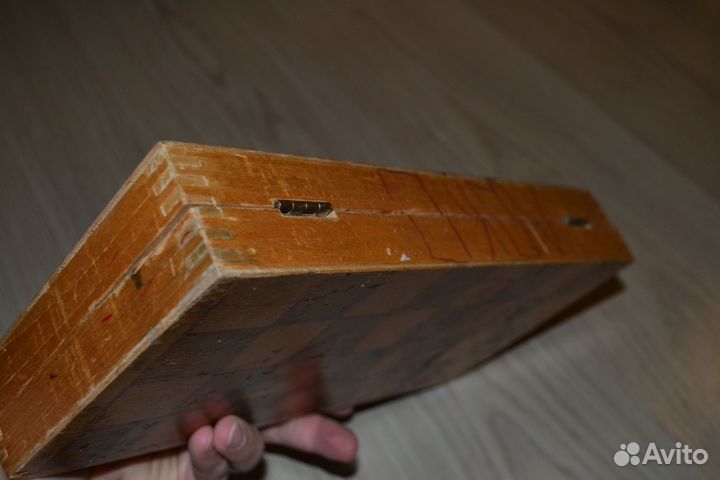 Шашки доска СССР 30х30 см комплект