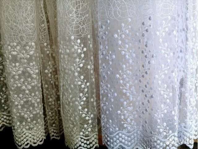 Микросетка с вышивкой