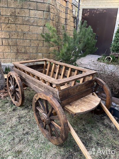 Телега Большая Купеческая.Декор для сада