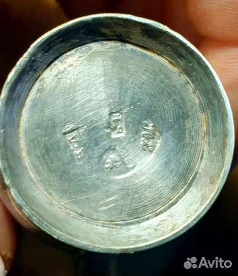 Сливочник серебро 84 проба