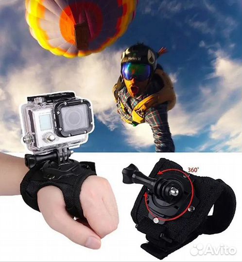 Крепление для экшн камеры на запястье руку