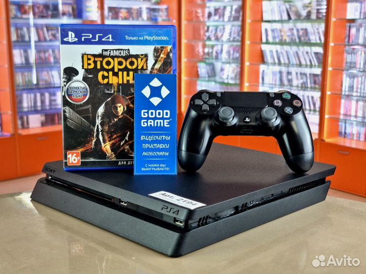 Sony PS4 Slim (1Tb) Гарантия 3 мес. Арт. 2194