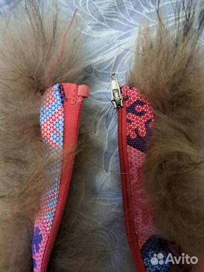 Енот (44 см) Натуральный Мех Цвет Тёмно-Коричневый