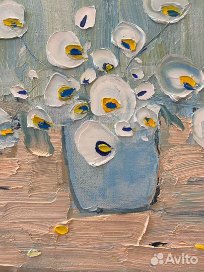 Картина маслом на холсте цветы