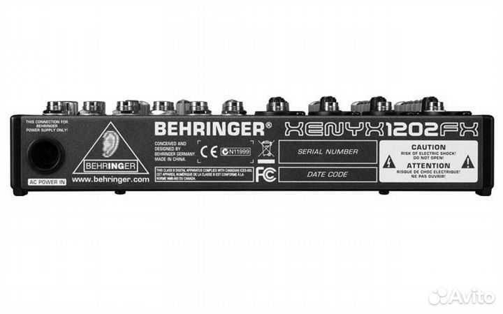 Микшерный пульт behringer 1202FX