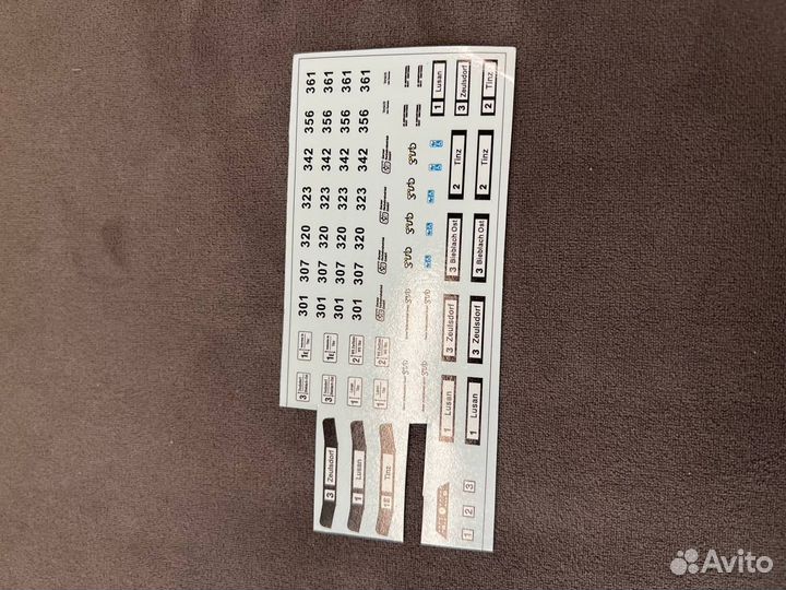 Трамвайные декали (разные)