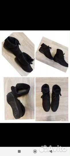 Полуботинки замшевые