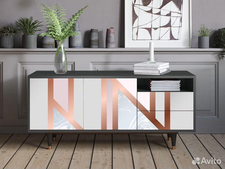 Тв-тумба T7 - Антрацит - Champagne Story