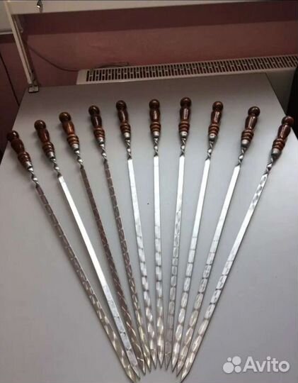 Шампура с деревянной ручкой /Шампура