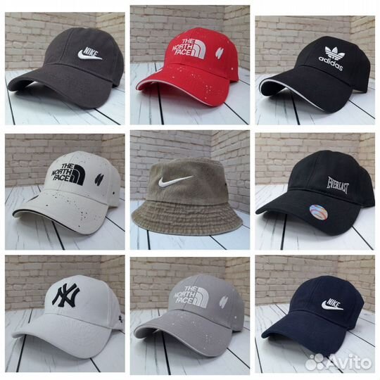 Кепка / бейсболка / панама Nike Adidas TNF