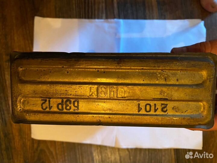 Радиатор печки медный трехрядный на классику