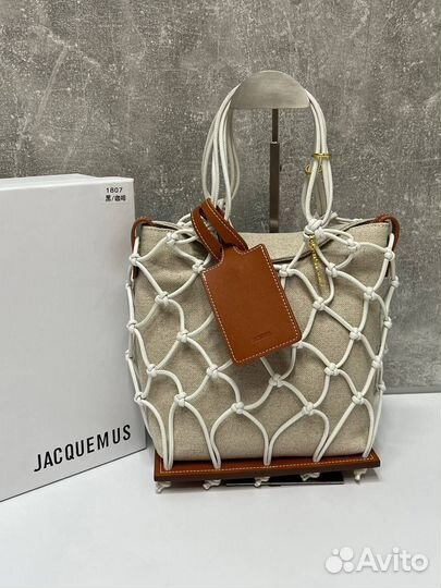 Сумка женская jacquemus хлопковая люкс
