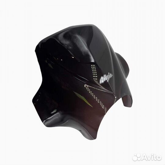 Щиток ветровой Ninja черный, круглая фара (универс