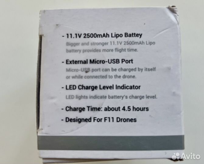 Sjrc f11 батарея 2500 mAh 11.1 v