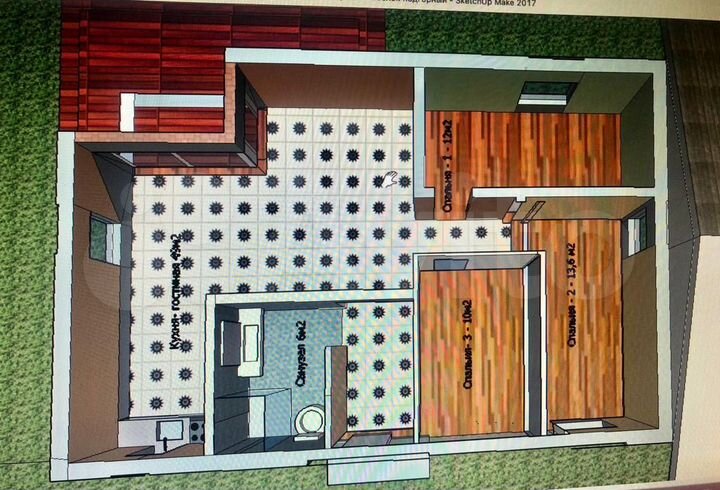 Дом 85 м² на участке 6 сот.