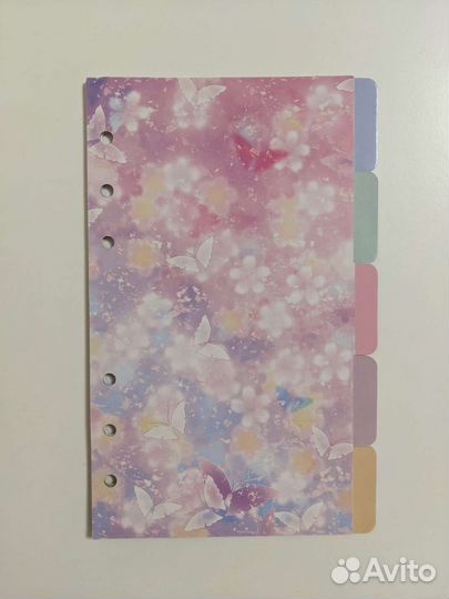 Скрепки, ручки, разделители, кольцевой механизм