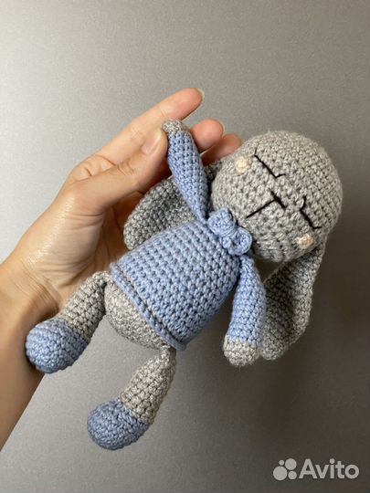 Мягкая игрушка заяц ручной работы