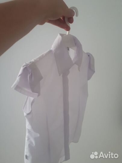 Школьная блузка(белая) 128