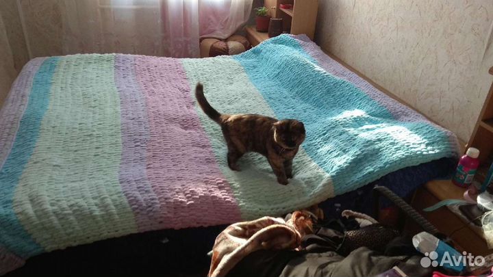 Ручная работа.Плед новый. Размер 184*210