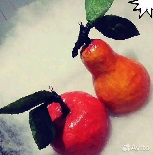 Ватные елочные игрушки