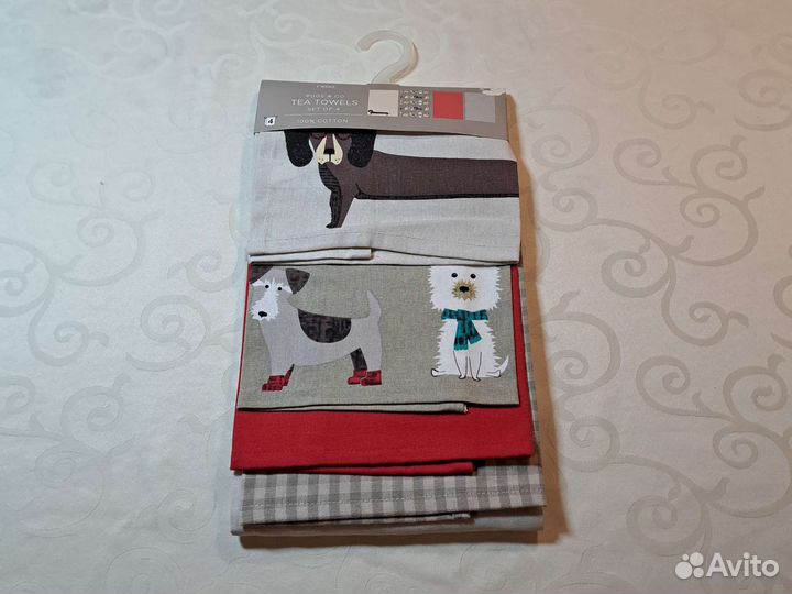 Набор кухонных полотенец с собаками