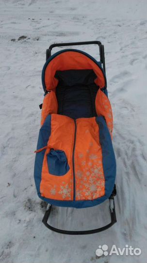 Детские санки коляска