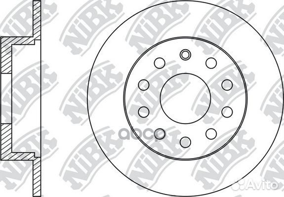 Диск тормозной RN33005 NiBK