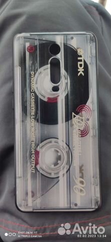 Чехол для Xiaomi mi 9t. Аудиокассета TDK из 90-х