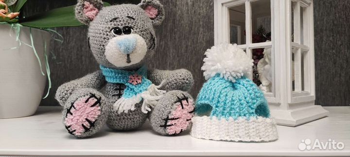 Мишка Тедди вязанный