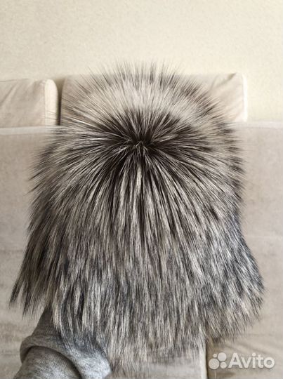 Шапка женская из чернобурки
