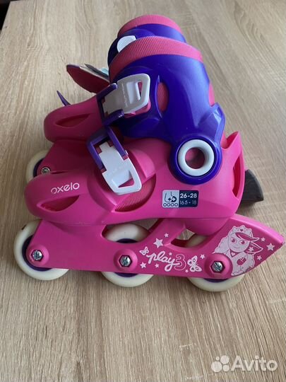 Ролики раздвижные 26-28 для девочки