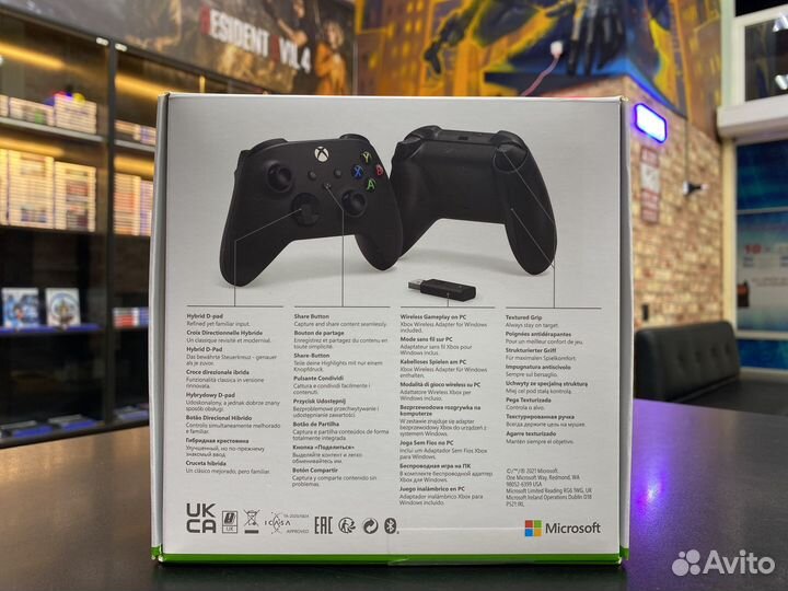 Геймпад Xbox Series Carbon Black +Bluetooth Dongle