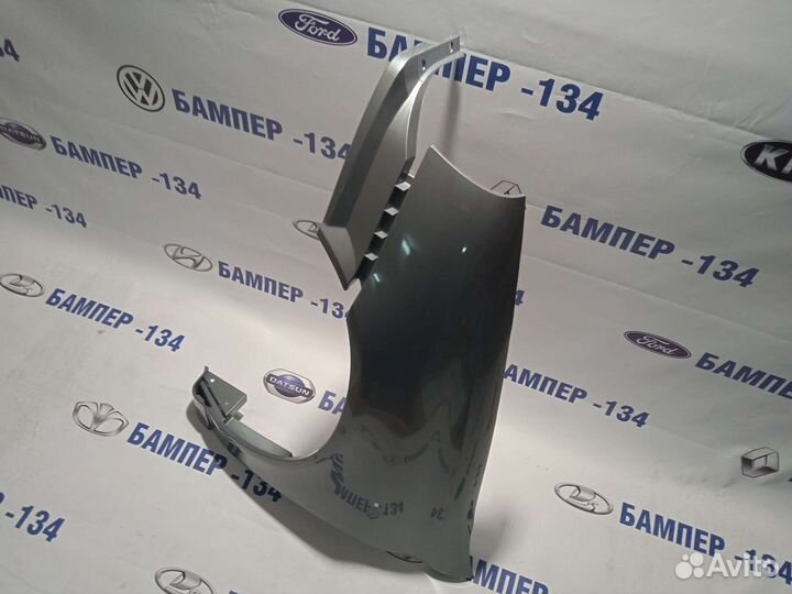 Крыло левое переднее калина 1 серое